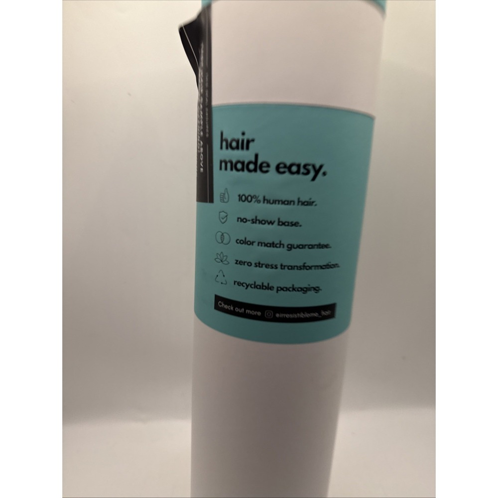 Irresistible Me Invisible Clip-In Hair Ext 14" Blonde Highlights 100% Human Hair